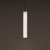 Estela Vertical Pendant, Size: Small, Finish: White Ivory