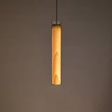 Estela Vertical Pendant, Size: Small, Finish: Natural Beech