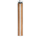 Estela Vertical Pendant, Size: Small, Finish: Natural Cherry