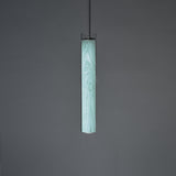 Estela Vertical Pendant, Size: Small, Finish: Sea Blue