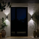Estella Outdoor Wall Light Medium Black By Kichler - Lifestyle View2