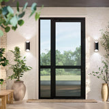Estella Outdoor Wall Light Medium Black By Kichler - Lifestyle View3