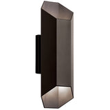 Estella Outdoor Wall Light Medium Textured Architectural Bronze By Kichler