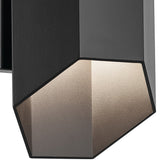 Estella Outdoor Wall Light Small Black By Kichler - Detailed View