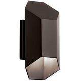 Estella Outdoor Wall Light Small Textured Architectural Bronze By Kichler