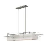Etch Linear Suspension in Sterling, Flax Shade by Hubbardton Forge