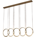 Eternal 5 Light Linear Suspension By PageOne