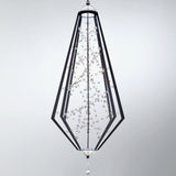 Eternity Pendant Light Large Black Tahitian Silver By Schonbek Forever - Lifestyle View