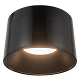Etta Flush Mount Jet Black Medium By Kuzco With Light
