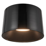 Etta Flush Mount Jet Black Medium By Kuzco