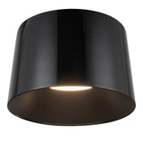 Etta Flush Mount Jet Black Small By Kuzco