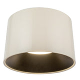 Etta Flush Mount Pearl White Medium By Kuzco