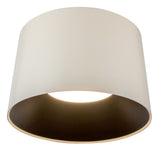Etta Flush Mount Pearl White Small By Kuzco With Light