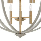 Euclid Three Tier Orb Chandelier
