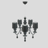 Eva Chandelier By Masiero, S5, Finish: Dark Grey, , | Casa Di Luce Lighting