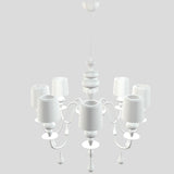 Eva Chandelier By Masiero, S8, Finish: Matt White, , | Casa Di Luce Lighting