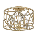 Eve Medium Convertible Flush Mount - Champagne Gold - by Fredrick Ramond