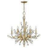 Eve Medium Single Tier Chandelier - Champagne Gold - by Fredrick Ramond