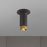 Exhaust Surface Spot Light Graphite Brass By Buster And Punch