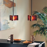 Exos Delta Mini Pendant lifestyle view by Hubbardton Forge