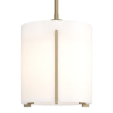 Exos Mini Pendant Large in Soft Gold by Hubbardton Forge