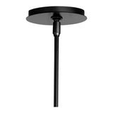 Exos Mini Pendant Small, shown in Black, by Hubbardton Forge