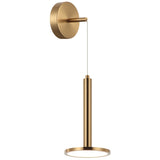 Extraterrestrial Pendant Light Aged Gold Brass By Matteo - Side View