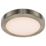 FMM09 9 Round Flush Mount Satin Nickel Small By DALS