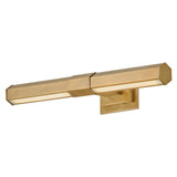 Facet Adjustable LED Accent Light - Heritage Brass