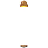 Facet Large Floor Lamp Teak By Accord, ,| Casa Di Luce Lighting