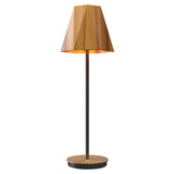 Facet Large Table Lamp Teak Small By Accord, , | Casa Di Luce Lighting