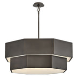 Facet Medium Convertible Chandelier - Black Oxide - by Hinkley