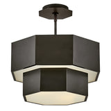 Facet Medium Convertible Flush Mount - Black Oxide - by Hinkley