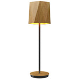Facet Table Lamp Louro Freijo Small By Accord, ,| Casa Di Luce Lighting