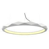 Facetado 1354 Pendant Light By Accord, Color: Organic White, ,| Casa Di Luce Lighting