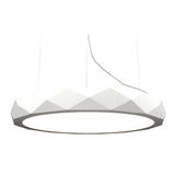 Facetado Pendant Light By Accord, Color: Organic White, Size: Small, Medium, Large, ,| Casa Di Luce Lighting