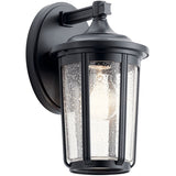 Fairfield Outdoor Wall Sconce Small Black By Kichler