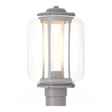 Fairwinds Outdoor Post Lantern Small in Coastal Burnished Steel by Hubbardton Forge