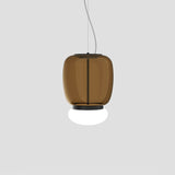Faro Ceiling Light By Vistosi, Size: Medium, Finish: Matte Black, Color: Terra