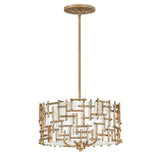Farrah Large Convertible Drum Pendant - Burnished Gold - by Fredrick Ramond