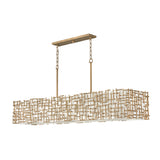 Farrah Large Ten Light Linear - Burnished Gold - by Fredrick Ramond