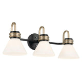 Farum Wall Sconce 3 Lights Black Champage Bronze By Kichler