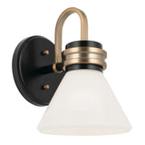 Farum Wall Sconce Black Champagne Bronze By Kichler Side View