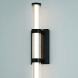 Fayton LED Outdoor Wall Sconce Black Medium By Eurofase With Light