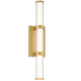 Fayton LED Outdoor Wall Sconce Gold Medium By Eurofase Side View