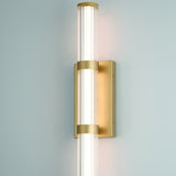 Fayton LED Outdoor Wall Sconce Gold Medium By Eurofase With Light