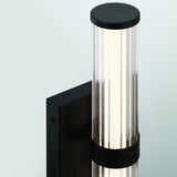 Fayton LED Outdoor Wall Sconce Small Black By Eurofase Detailed View