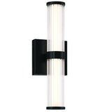 Fayton LED Outdoor Wall Sconce Small Black By Eurofase Side View