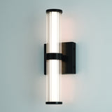 Fayton LED Outdoor Wall Sconce Small Black By Eurofase With Light