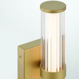 Fayton LED Outdoor Wall Sconce Small Gold By Eurofase Dettailed View
